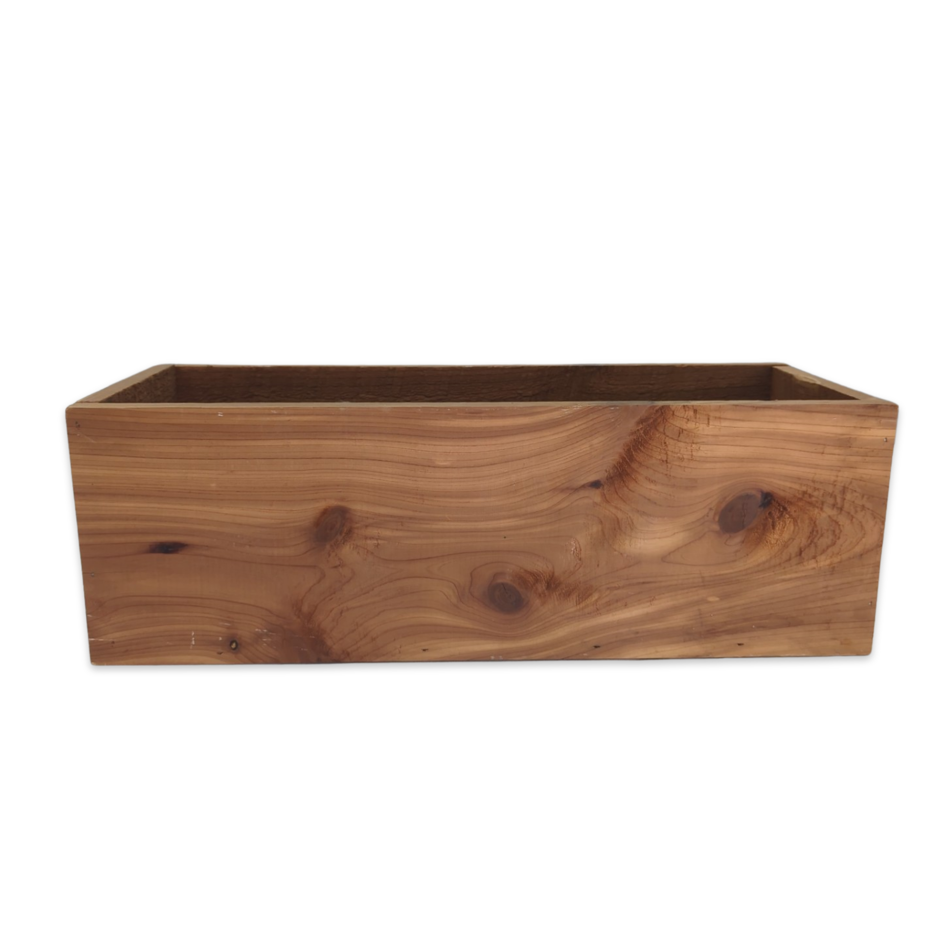 beautiful cedar wood rectangular floral box for wedding or special event decor  