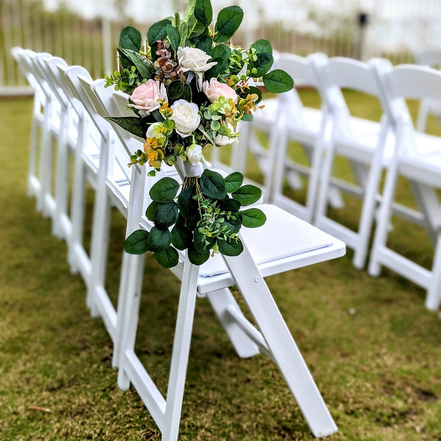 floral chair hanger aisle marker rental in panama city
