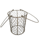 small chicken wire basket with handles flower girl basket or centerpiece 