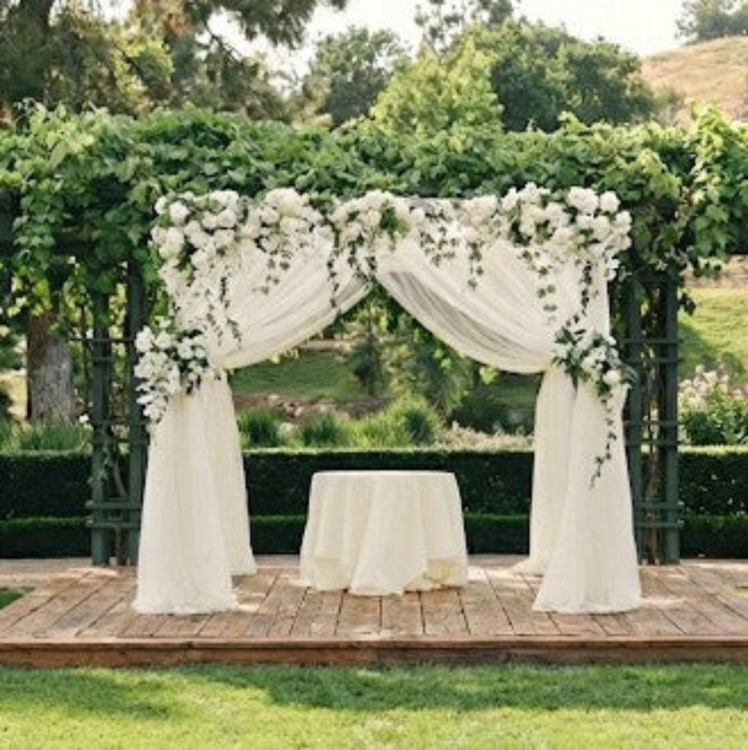 classic wedding chuppah rental in panama city beach