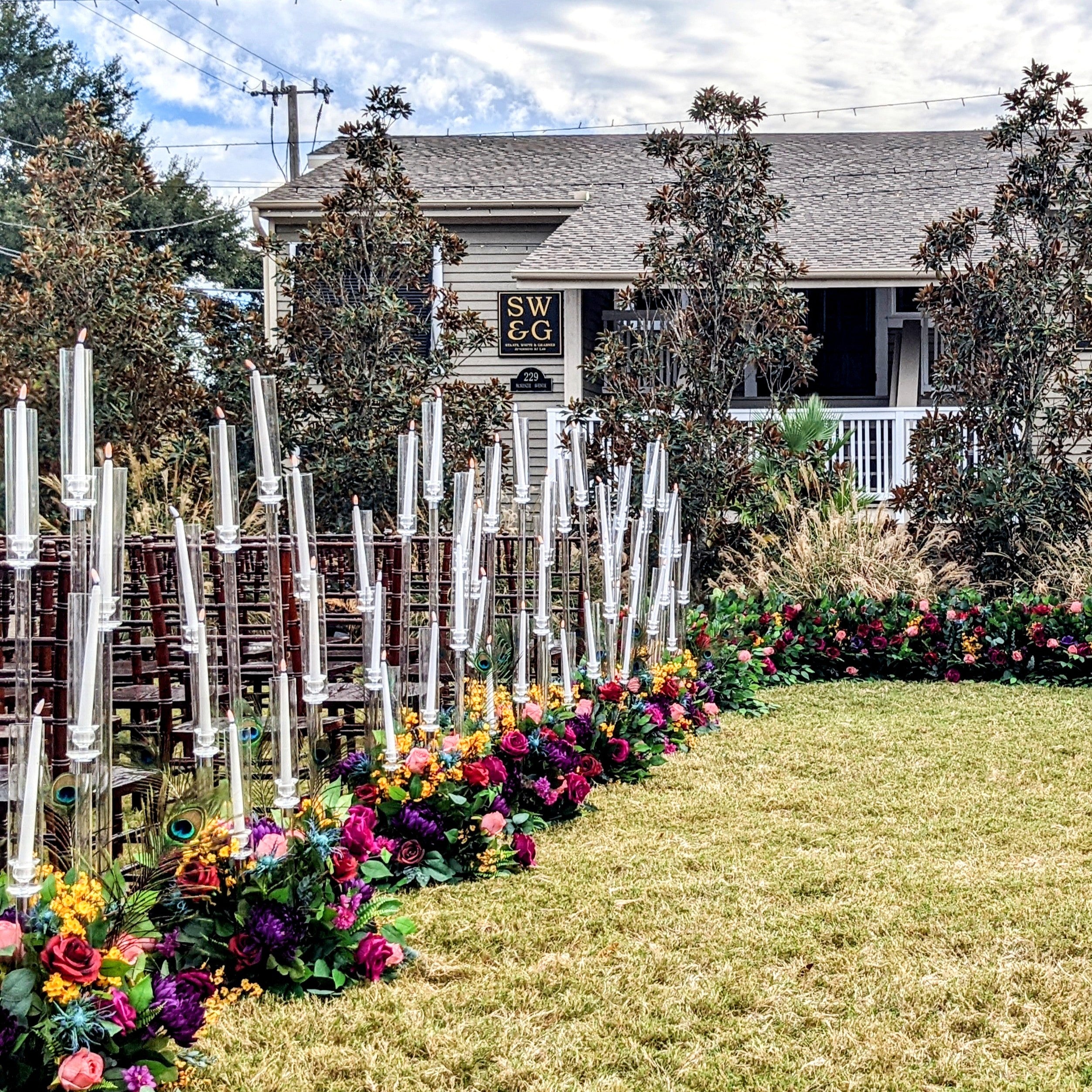 round tapered candelabra rental in panama city beach