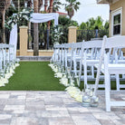 cylinder vase floating candle aisle marker