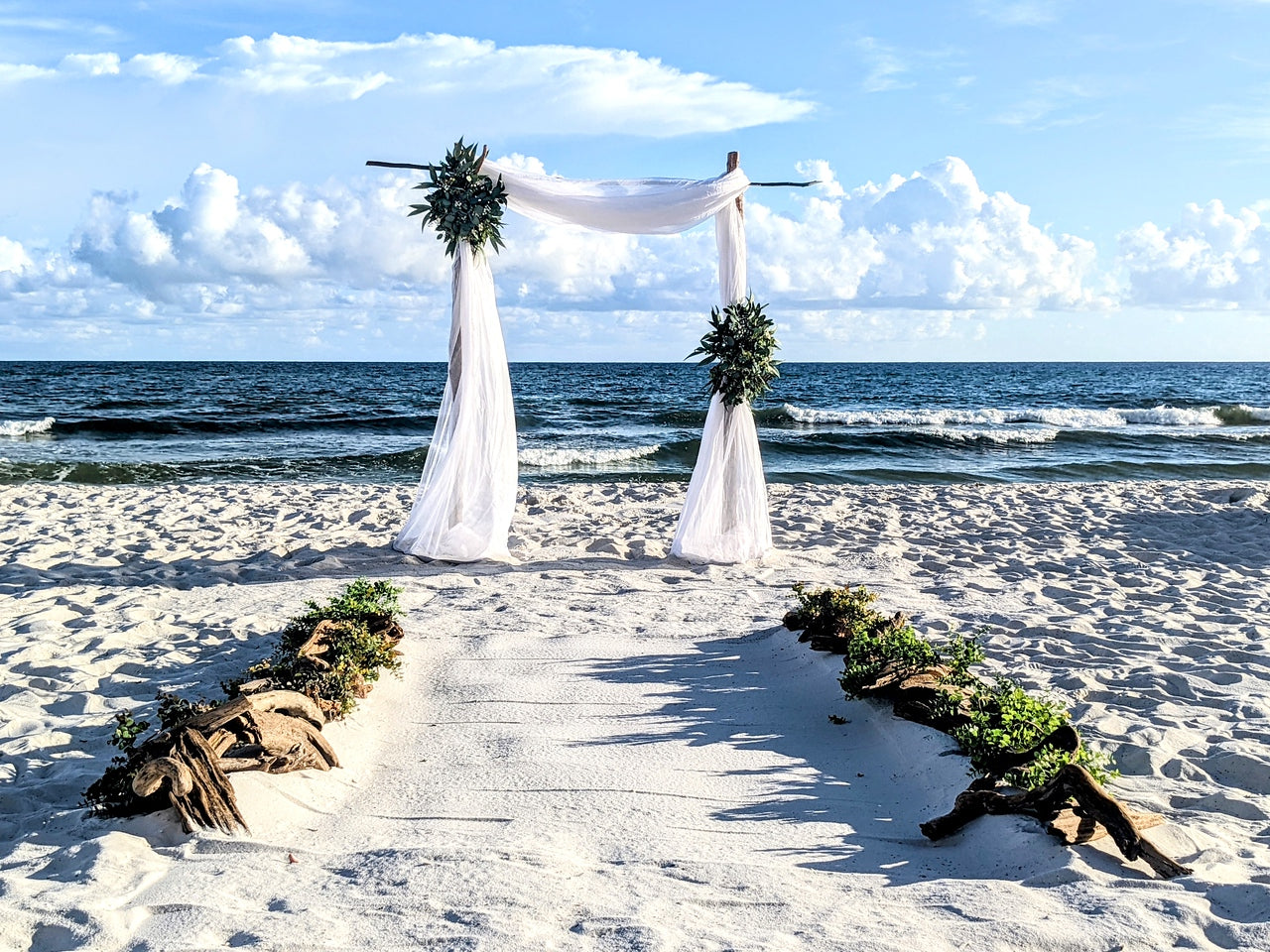 driftwood aisle marker rental in panama city beach