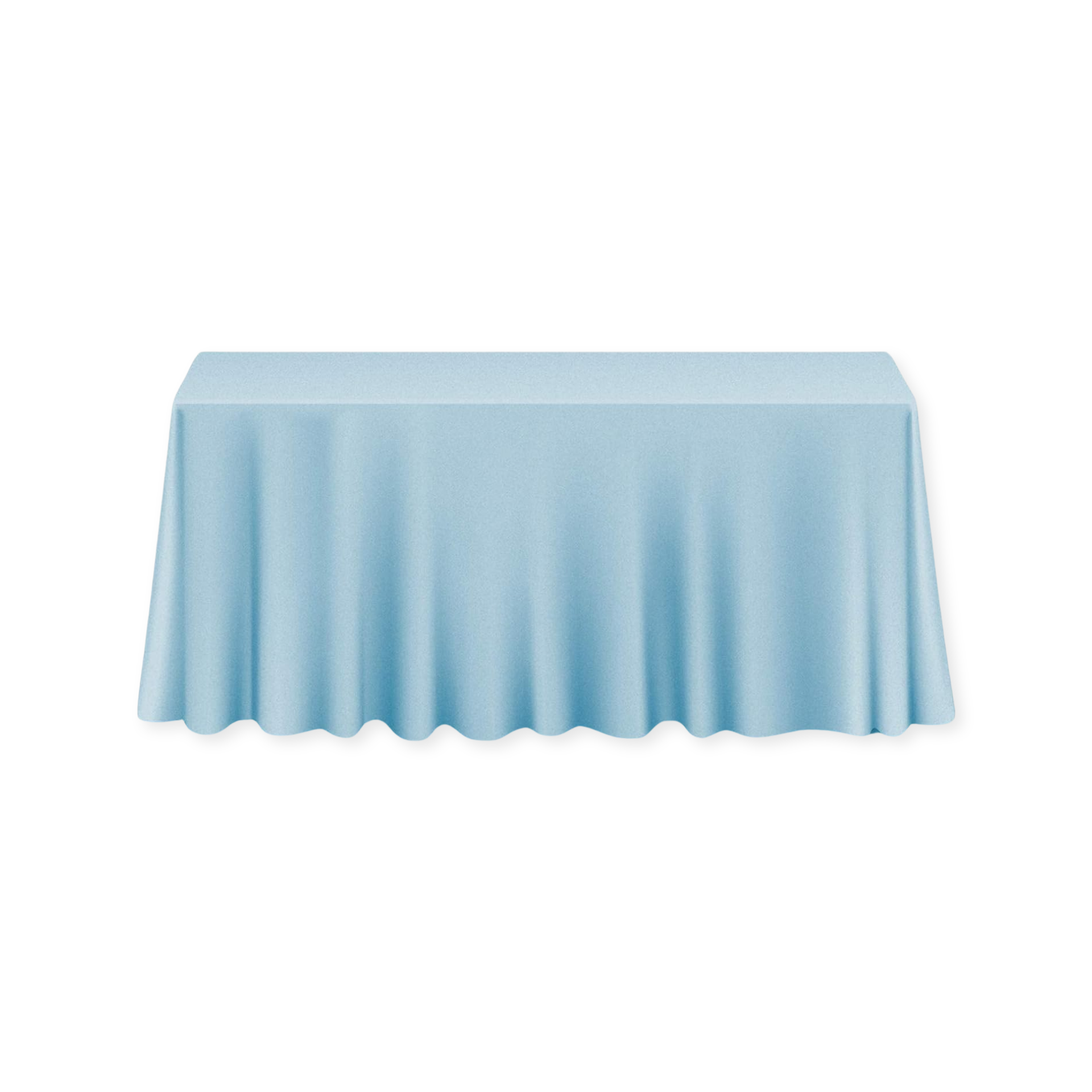Tablecloth polyester rectangle dusty blue  commercial grade wedding party event rental panama city beach
