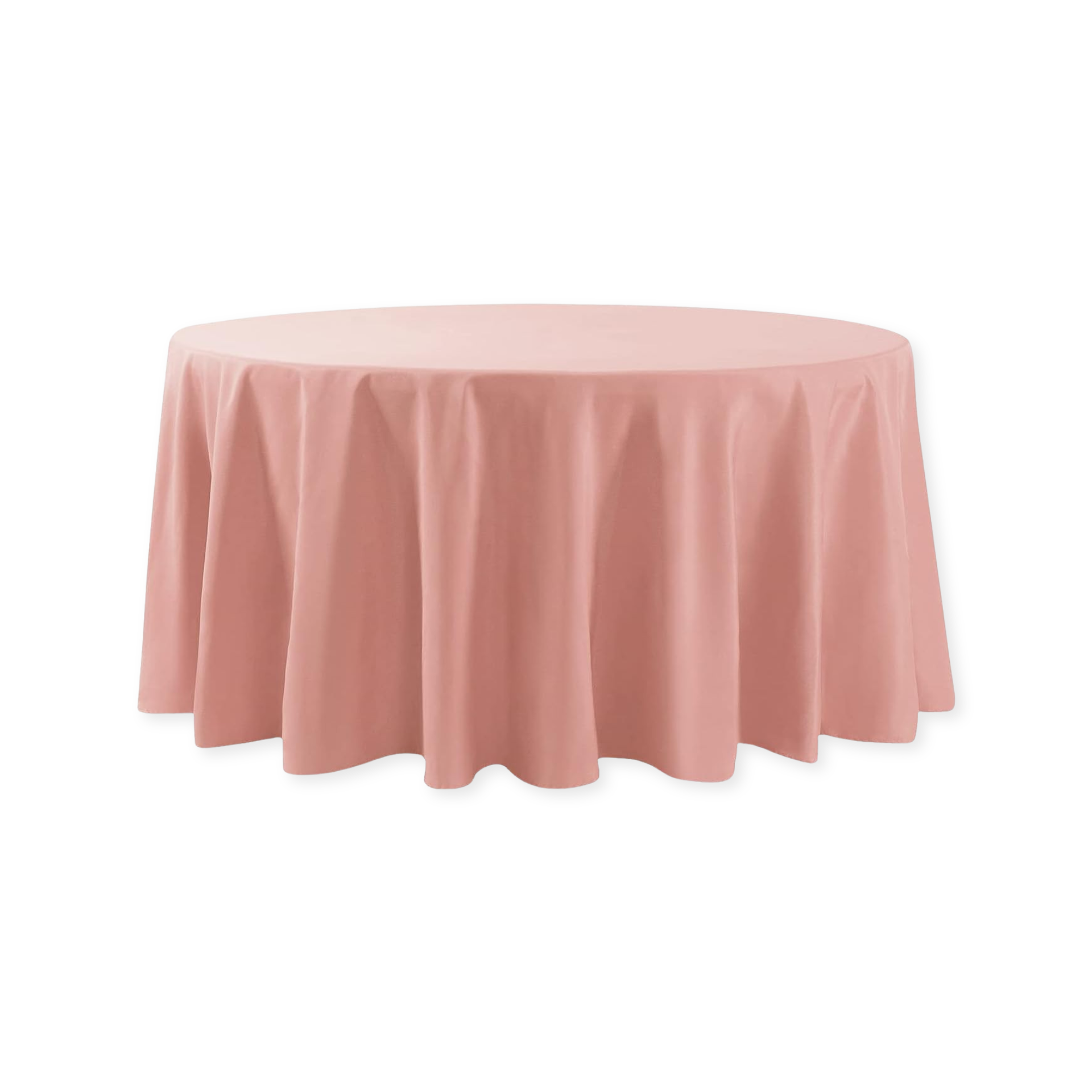 Tablecloth polyester round dusty rose commercial grade wedding party event rental panama city beach