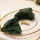 cheesecloth napkin emerald green panama city wedding party event rental