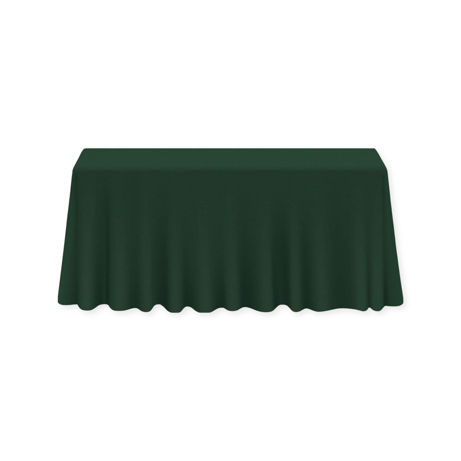 Tablecloth polyester rectangle emerald green commercial grade wedding party event rental panama city beach