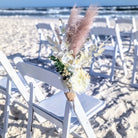 floral chair hanger aisle marker in panama city 