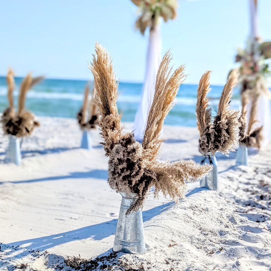 galvanized pitcher aisle marker rental in panama city beach