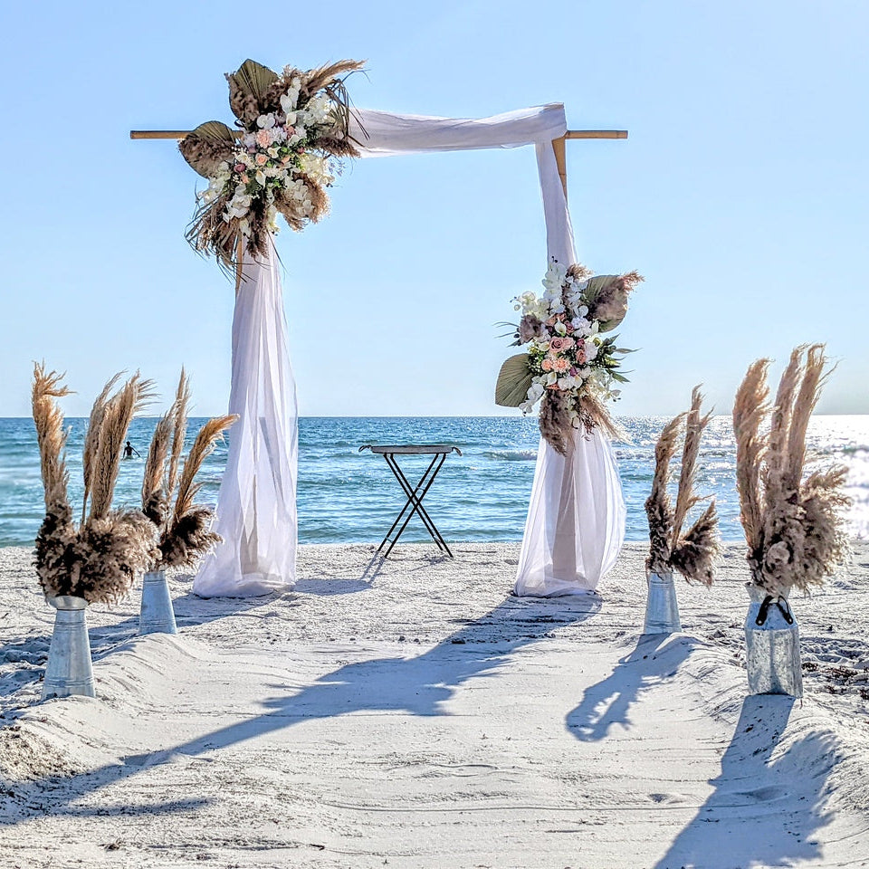 galvanized pitcher aisle marker rental in panama city beach