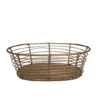 gold wicker wire bread basket for serving or decor at wedding or event