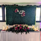 greenery hedge wall backdrop rental in panama ctiy beach