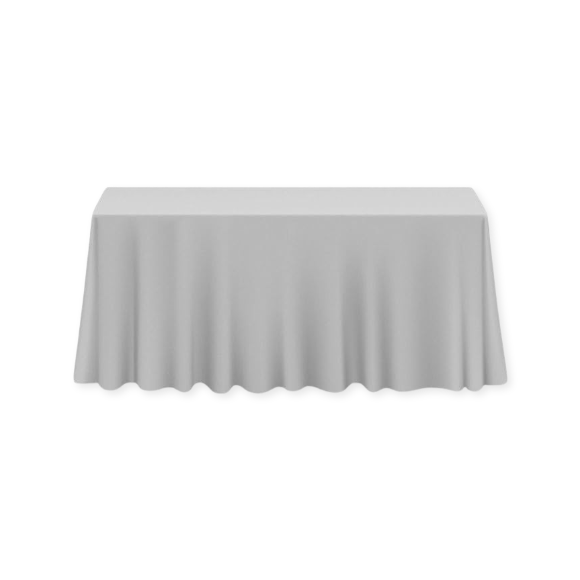 Tablecloth polyester rectangle grey commercial grade wedding party event rental panama city beach