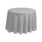 Tablecloth polyester round grey commercial grade wedding party event rental panama city beach