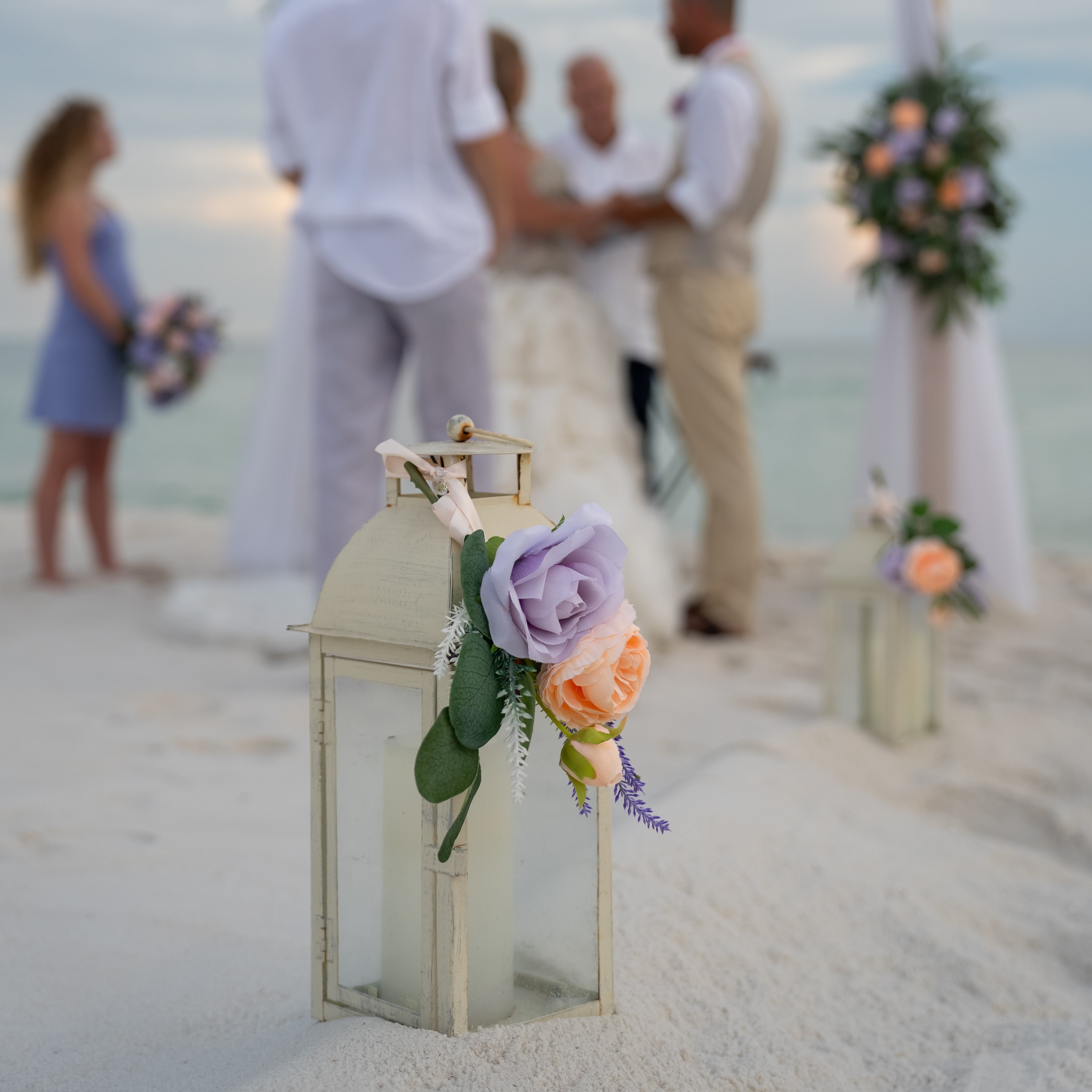 Ivory Candace Lantern - The Wedding Shop
