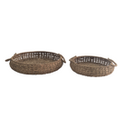 jute nesting basket serving tray rental