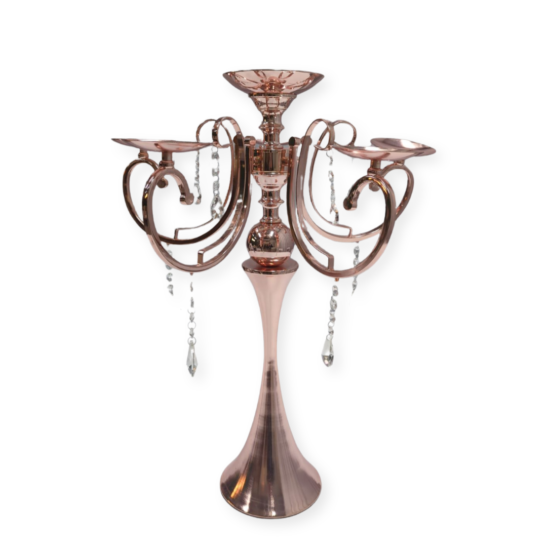 kelly rose gold candelabra rental in panama city beach