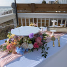 Lily's Porcelain Modern White Cake Stand Rental in Panama City Beach 