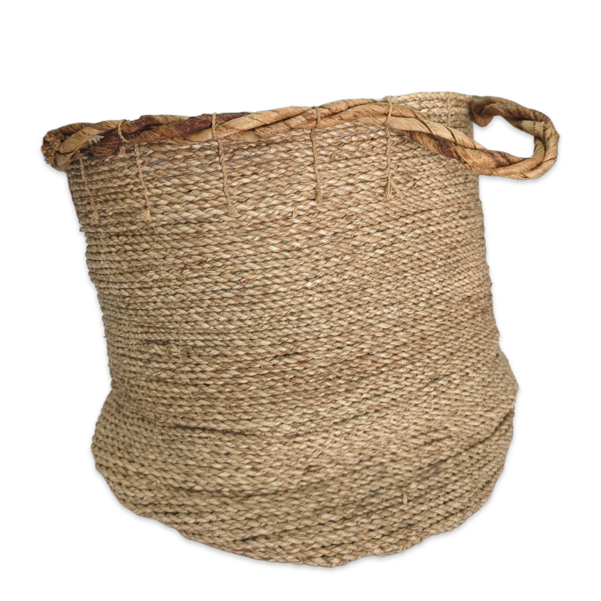 rope linen basket with handles use for storage and decor