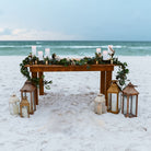 sweetheart farmhouse table rental in panama city beach