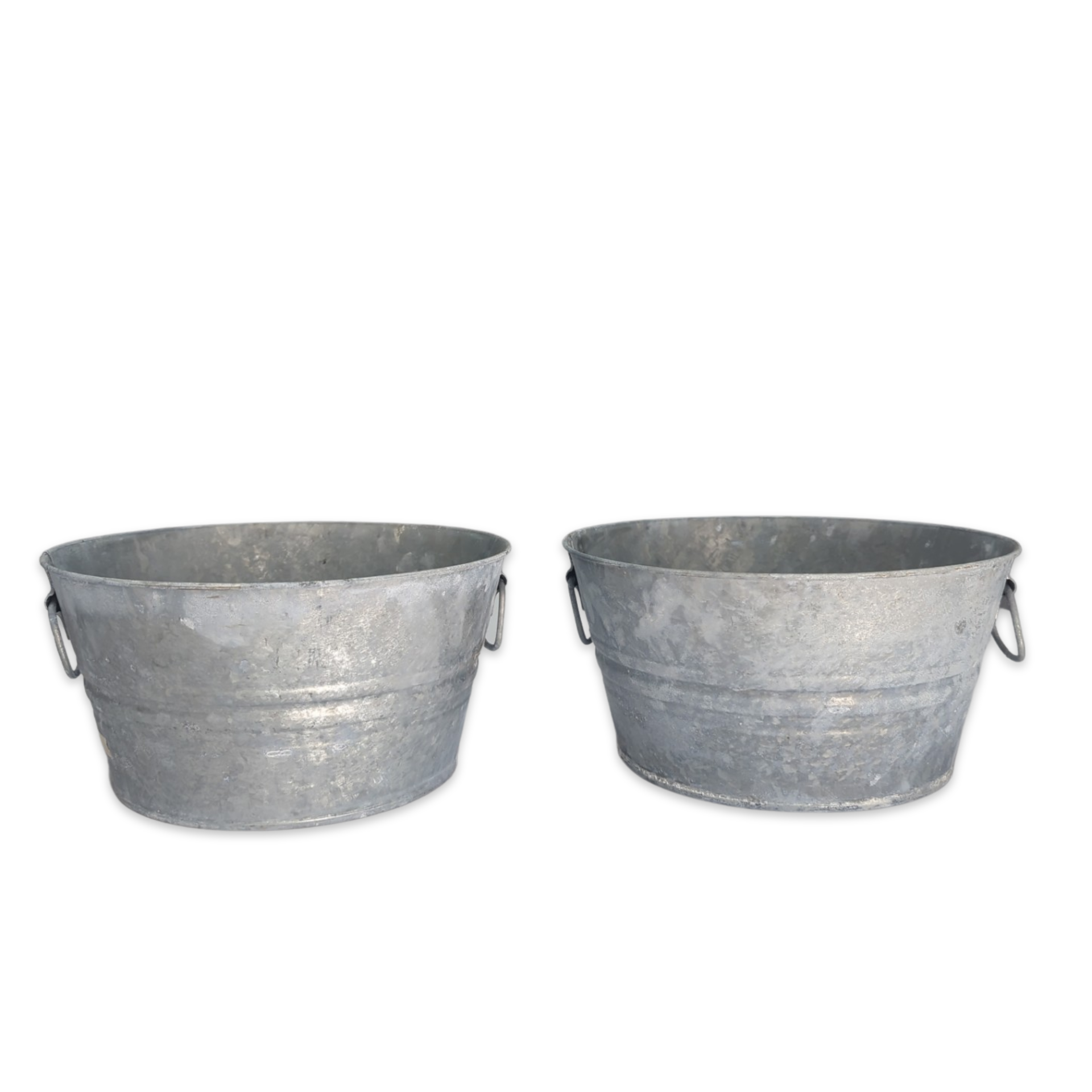 mini galvanized wash tub beverage holder decor display