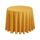 Tablecloth polyester round mustard commercial grade wedding party event rental panama city beach