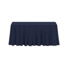 Tablecloth polyester rectangle navy blue commercial grade wedding party event rental panama city beach
