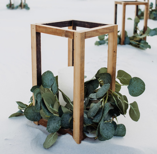 open wood frame aisle marker rental in panama city beach