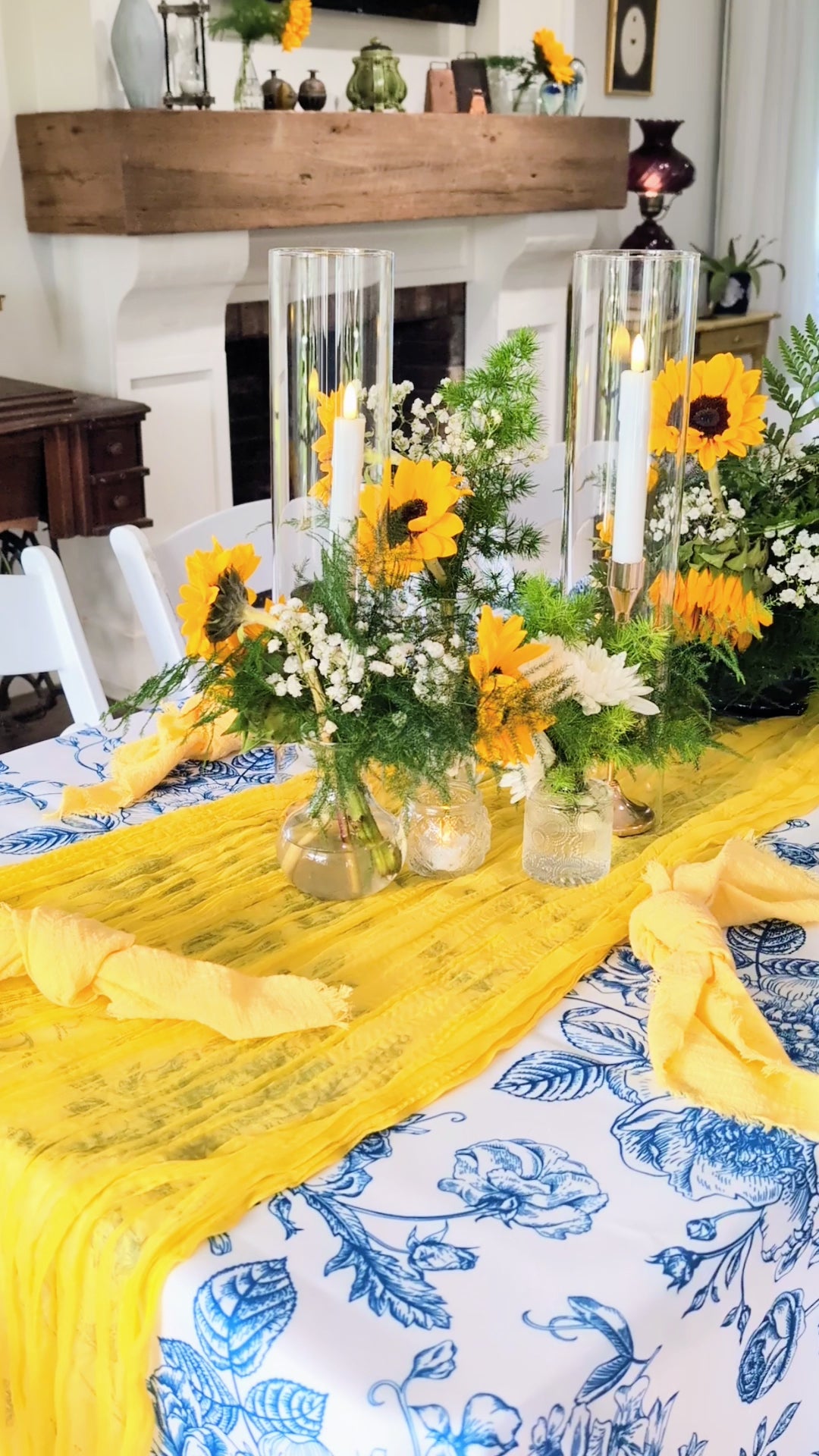 navy blue acrylic compote vase rental in panama city beach