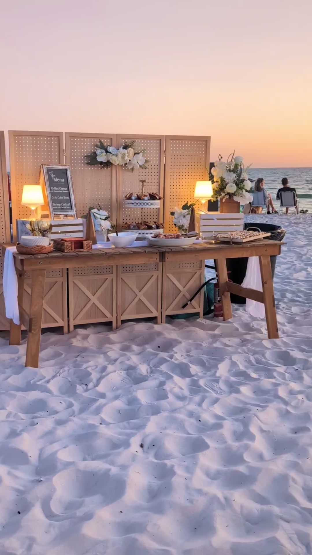 luxe beach bonfire at inlet beach in 30A