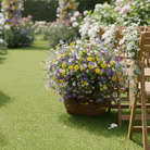 Rattan Floral Basket entry marker rental in panama city beach