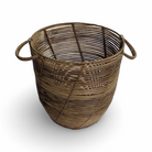 round rattan basket with handles for rental wedding and event in panama city beach