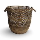 round rattan basket with handles for rental wedding and event in panama city beach