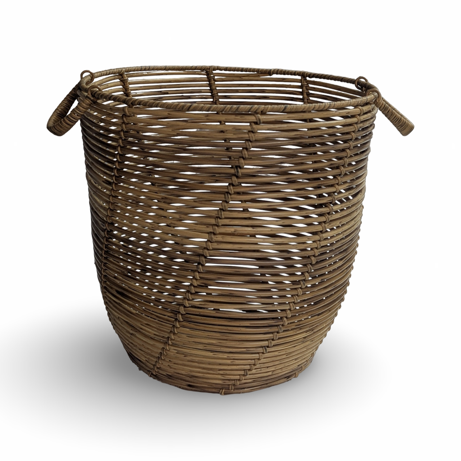 round rattan basket with handles for rental wedding and event in panama city beach