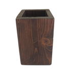 tall rectangular dark stained floral box for wedding picnic or party decor fill with flowers sparklers or other guest favors  