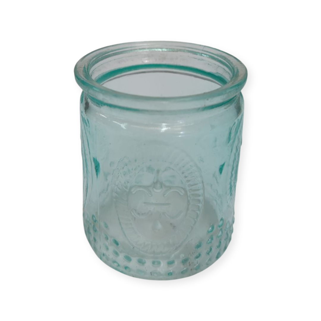 seaglass green votive candle holder rental