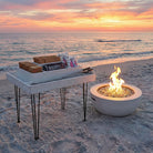 beach bonfire smores table rental in panama city beach