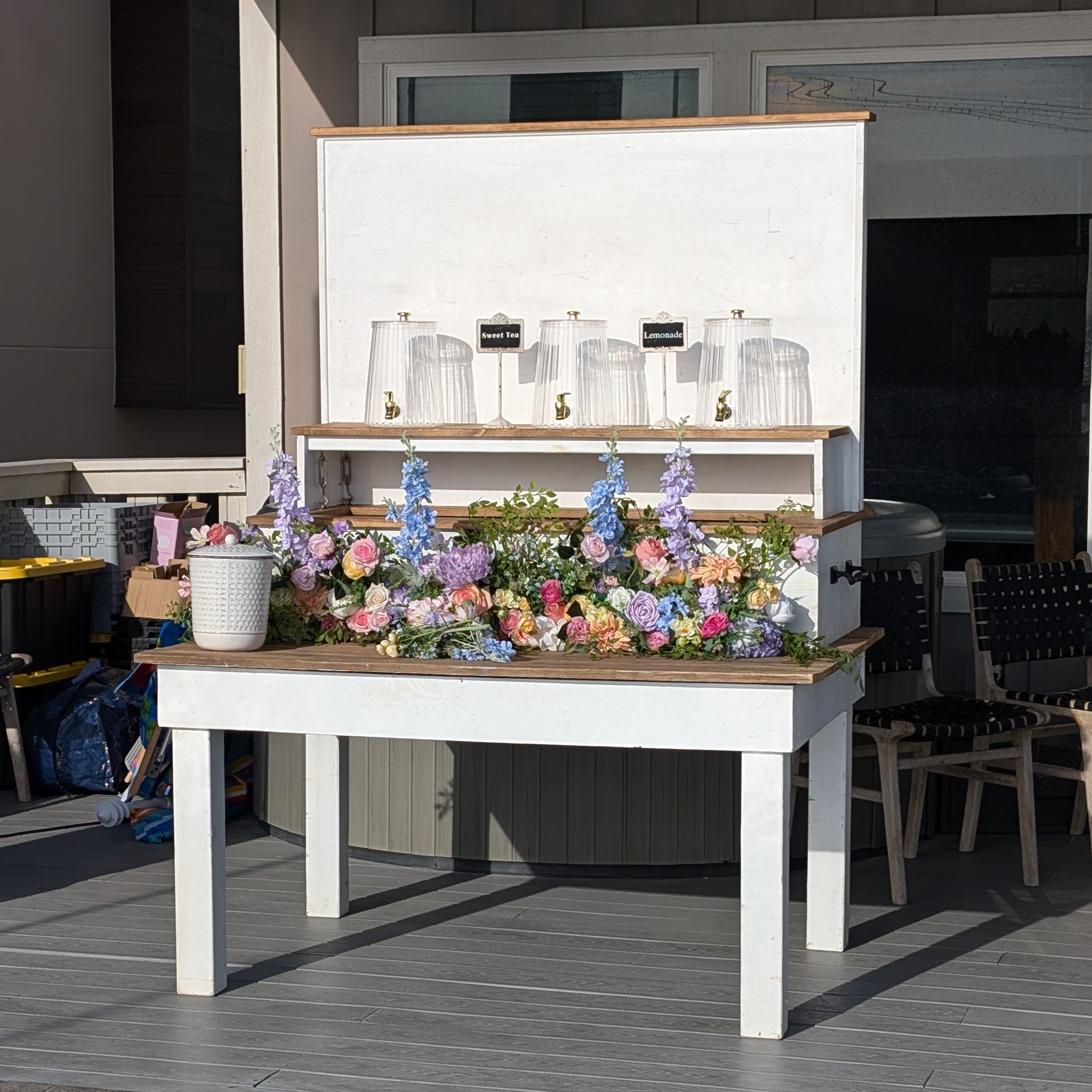 self serve beverage bar rental for weddings and events in panama city beach and 30a florida