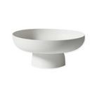 sleek white contemporary compote vase centerpiece rental in panama city beach