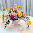 white milk glass compote vase centerpiece rental in panama city beach 