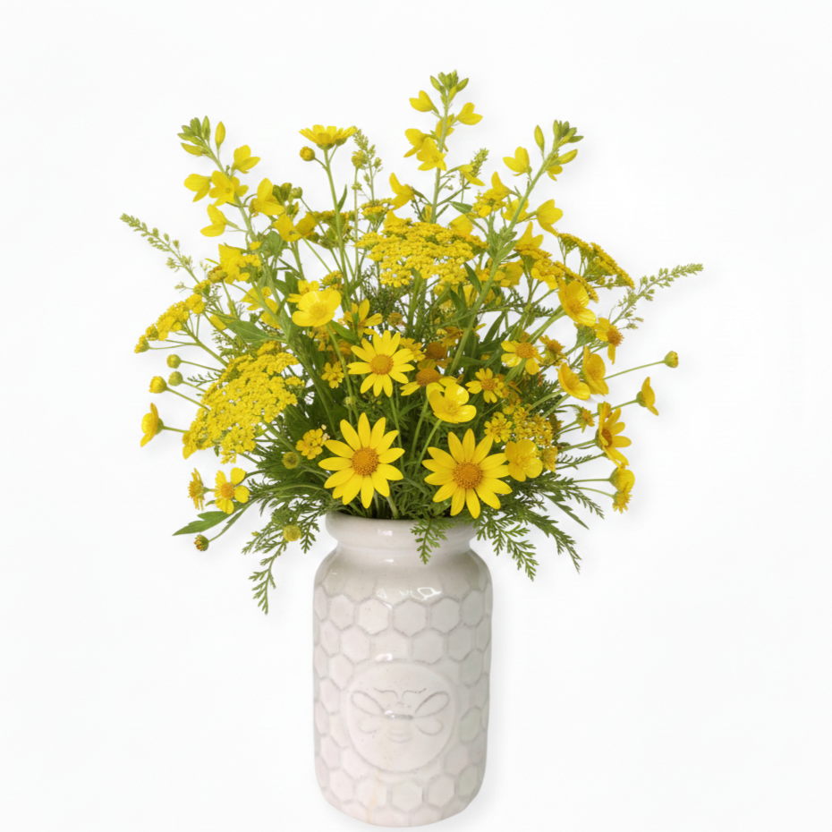 white honeycomb bud vase rental in panama city beach