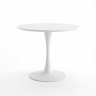 White round table rental on a white background in panama city beach florida