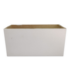 white rectangle floral box small and large for decor or flower display at wedding picnic or special event design 