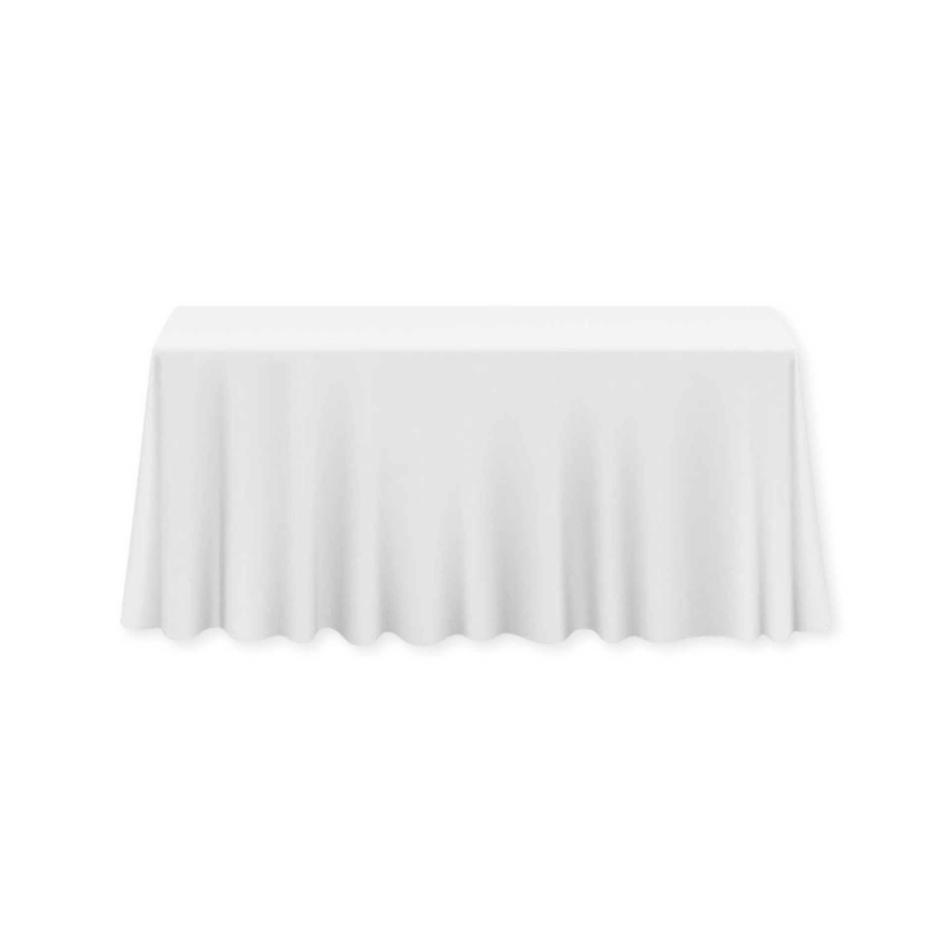 Tablecloth polyester rectangle white commercial grade wedding party event rental panama city beach