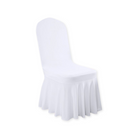 spandex white banquet chair cover rentals panama city beach wedding party event 