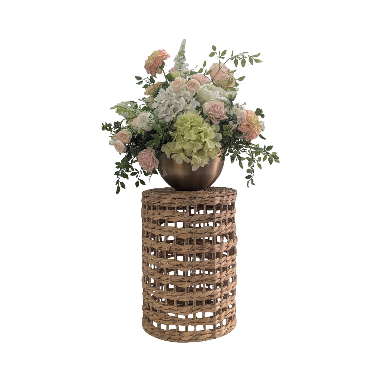 wicker barrel pillar basket rental in panama City