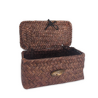 wood wicker sewing basket wedding event party rental decor