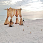 4 Post Bamboo Arbor wedding rental in Panama City Beach FL