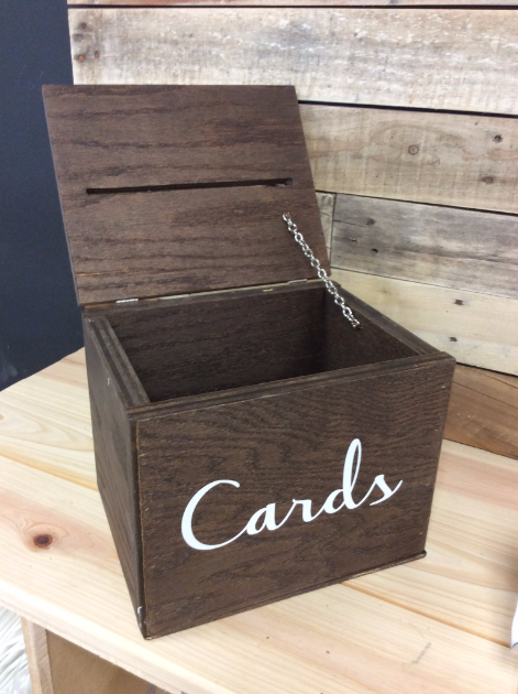 Wooden Card Box - The Wedding Shop