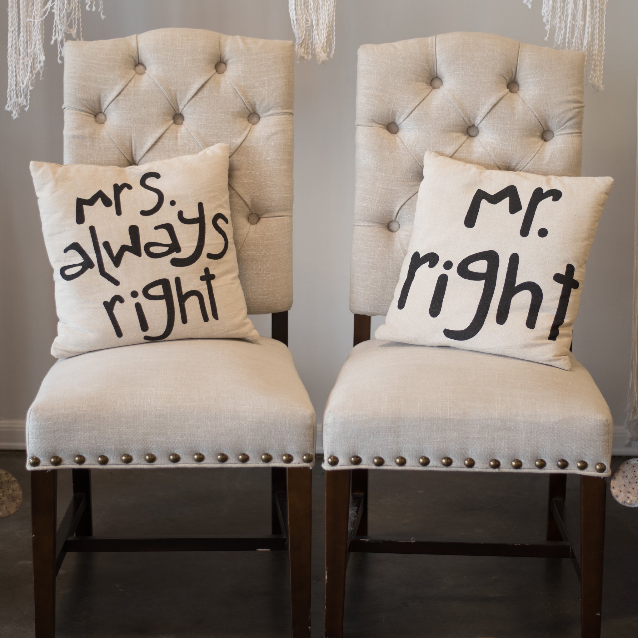 Tufted Sweetheart Chairs - The Wedding Shop